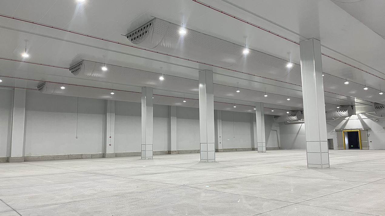 Fabric Ducting System Applied to the Cold Chain Logistics Project at the Urumqi Consolidation Center for China-Europe Railway Express Fabric Ducting System Applied to the Cold Chain Logistics Project at the Urumqi Consolidation Center for China-Europe Railway Express